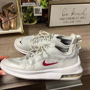 White and Grey Nike Air Max Axis